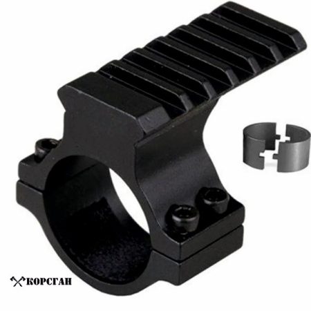 Кольцо на прицел с универсальной планкой Пикатинни-Вивер 6 слотов.